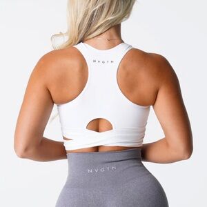 NVGTN sculpt white seamless bra